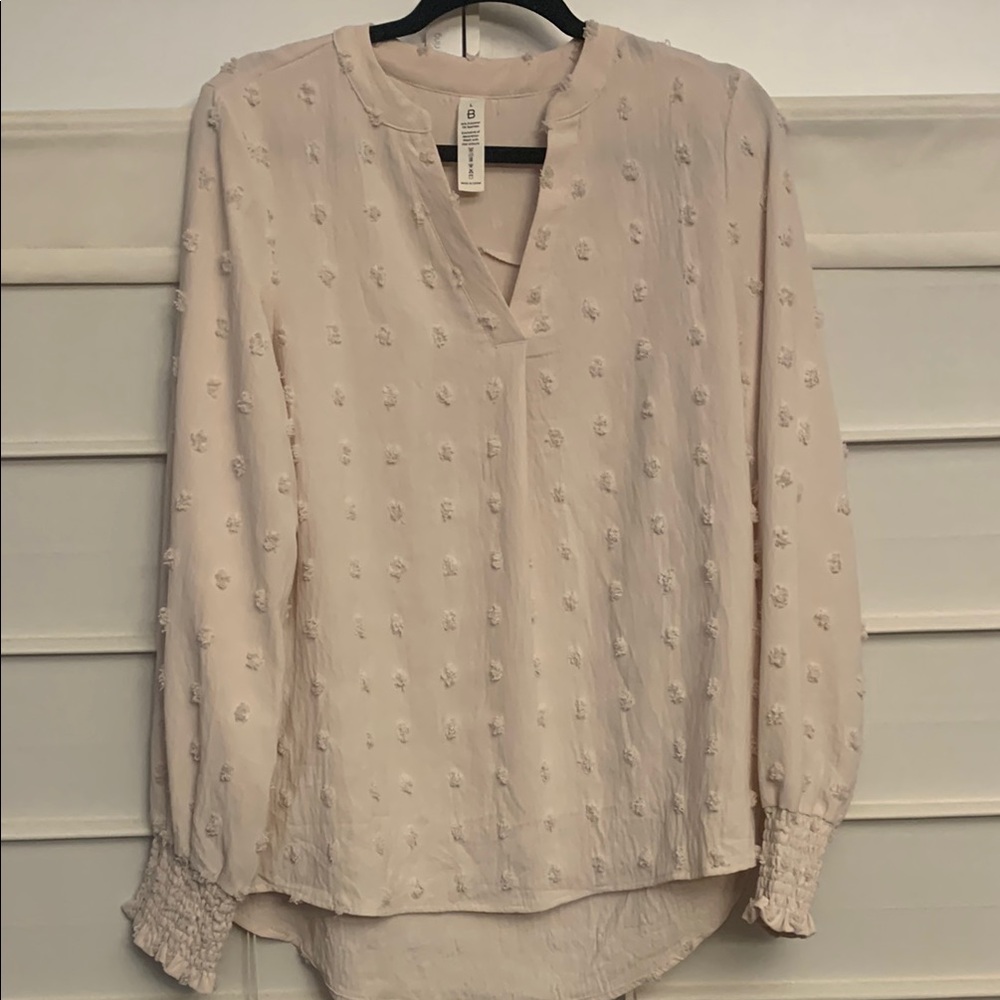 Loft Cream Textured Blouse